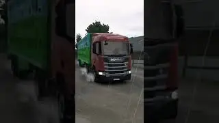 Доставка живих свиней на вантажівці Scania №5