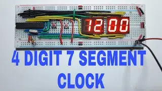Arduino 4 Digit 7 Segment Display Clock With RTC || 7 Segment Clock Project
