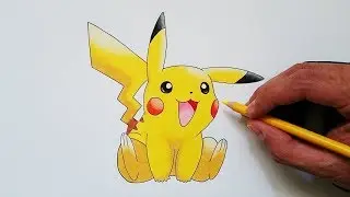 APRENDE cómo DIBUJAR a PIKACHU PASO A PASO!!!! 😄✅
