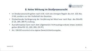 Strafrecht AT Teil 2 (Anwendungsbereich, Auslegung und Aufbau)