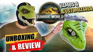 REVIEW: Máscara de VELOCIRAPTOR JURASSIC WORLD Mattel | Parte 1 para Customizarla