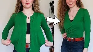 Cardigan Style Hack - Super Easy, No Sew!