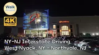 【4K60】 NY-NJ Interstate Local Driving: West Nyack, NY - Northvale, NJ