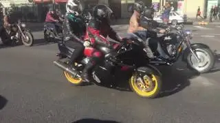 Парад байкеров на Невском