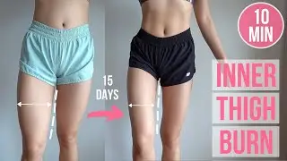 15 DAYS INNER THIGH BURN (10 min No Jumping Workout) 