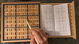 😴 ASMR - (1+ Hour) Wooden Blocks Sudoku (5)- Clicky Whispers