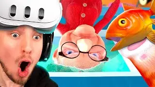 DROWNING Granny in the Fish Tank - I Am Cat VR