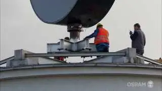 MAN Logo mit neuer Strahlkraft am Münchener Himmel - mit OSRAM Produkten