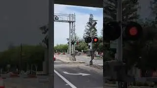 Riding Past Sunrise Blvd Railroad Crossing New Median Gate & UP Florin Flyer 2:56pm June 5, 2023