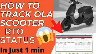 How To Track Your Ola Electric Scooter RTO Registration #JoinTheRevolution #ola #olaelectricscooter
