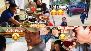 Went to Pallel for Family meeting/Auto tonghalle ngasidi😅.Had a great day🥰🇮🇳❤️🇰🇷
