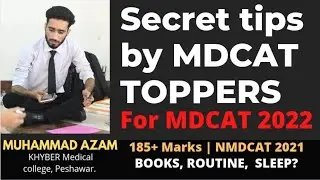 HOW TO STUDY FOR MDCAT 2022? 🥼 Khyber Medical College | KMC | BOOKS resource, secret tips