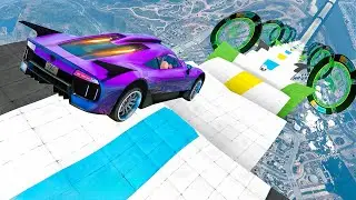 EPIC GTA 5 MEGA RAMP Gameplay ▸ No Copyright Gameplay for TikTok & YouTube | 4K 60fps | 448