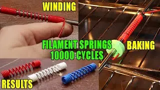 DIY 3D PRINTING SPRINGS! (Tested 10000.00 Cycles)