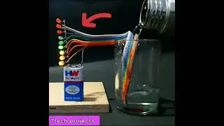 new simple LED project / water level indicator / electronics project