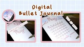 May Digital Bullet Journal 2023 | Samsung Notes | Tab A7 Lite 🌸