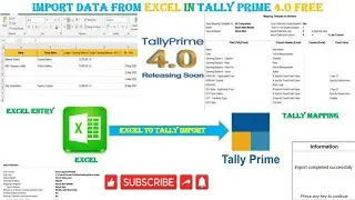 How to Import Party Master From Excel in Tally Default Release 4.0 Free in Hindi