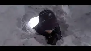 Вырыли штаб в сугробе. От постройки и до разрушения😀  