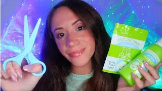 ASMR / Blue & Green Spa & Salon (pampering you with fake items)