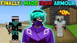 FINALLY 😲I MADE WORLDS DANGEROUS 🔥IRON ARMOUR || #ironarmour #minecraftpeinhindi