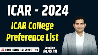 ICAR RESULT - 2024 | ICAR College Preference List | ICAR Choice Filling | Royal Institute, Udaipur