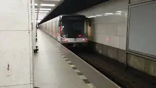 Prague Metro Line C - 4191 departing Kacerov Station on 10/09/24