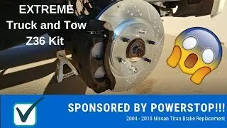 Nissan Titan Brake Replacement - Nissan Titan Front Brake Replacement 04-15 -Sponsored by Powerstop!