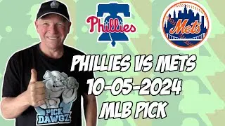 Philadelphia Phillies vs New York Mets 10/5/24 MLB NLDS Game 1 Pick & Prediction | MLB Betting Tips
