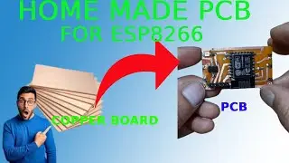 Home made PCB for ESP8266 HOW TO MAKE PCB FOR ESP8266 #diy #electronics #esp8266