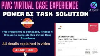 PwC Power BI Forage Virtual Case Experience || Solution || Free Certificate || Enroll ASAP 🔥🔥