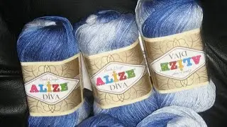 Пряжа Ализе дива ALIZE DIVA🌹🌹🌹 микрофибра:КАК ОТПАРИТЬ и все нюансы при вязании.