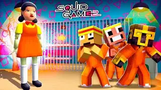 ESCAPE FROM SQUID GAME 2 PRISON IN MINECRAFT 😱