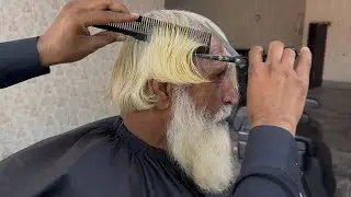 ASMR BARBER 💈 Professional Old Man's Scissor Haircut