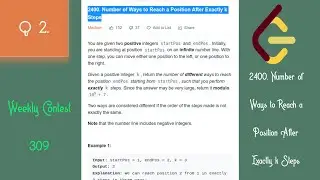 2400. Number of Ways to Reach a Position After Exactly k Steps