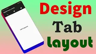 How to create Tab Layout in Android Studio | Tabbed Activity | Tab Mode Layout | Home Page
