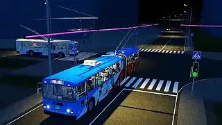 Roblox trolleybus line 16 (ZiU-10)