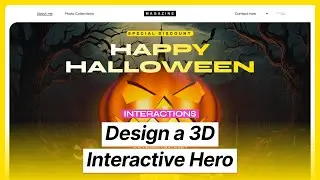 Design a 3D Interactive Website for Halloween