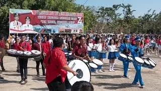 Drum band performance, Flores (1)