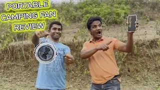 2 In 1 Portable Camping Fan Battery & Powerbank Operated | Hi Tech Santanu