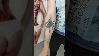 Тату паук птицеед