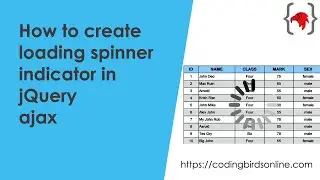 How to create loading spinner indicator in jQuery ajax