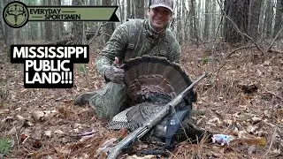 He RAN right at ME!!! Mississippi PUBLIC LAND turkey hunting. GOBBLER gets a 20 gauge TSS SMACKDOWN!