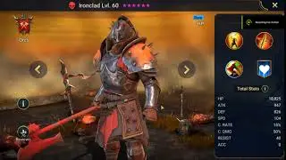 Raid Shadow Legends Hero Showcase Ironclad lv 60
