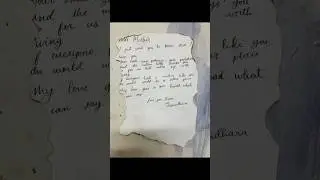 HANDWRITING LETTER FOR MOM #ashortaday #mother #mothersday #loveyou #hero #handwriting #letter #yo
