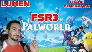 Palworld FSR3 Test On RX 6600 | Lumen Added | Frame Generation