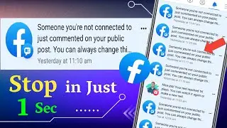 How to Stop Someone you're not Connected to just Commented on your Public Post 100% Solved 🔥