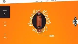 Animated Navigation Bar | Scrollbar Animation | CSS - JQUERY Tutorial