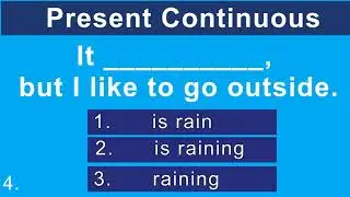 ESL English Test | Present Continuous for ESL students |English grammar quiz
