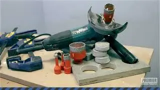 PDP - The fastest way to drill porcelain is to use a mini grinder | P6-ATDM14 Diamond tile drills