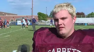Garrett senior offensive lineman Owen Baldwin practice interview 9/9/2024